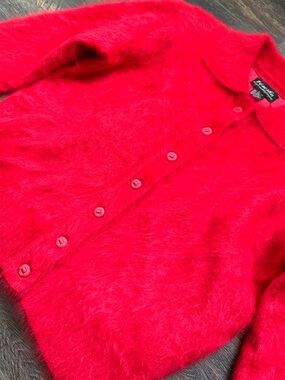 Venesha Red Angora Sweater L